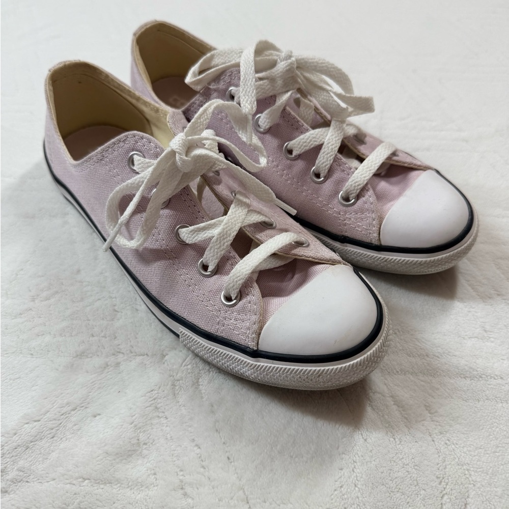 Converse Womens 7 Chuck Taylor All Star Low Top Lavender Casual Shoes Sneakers